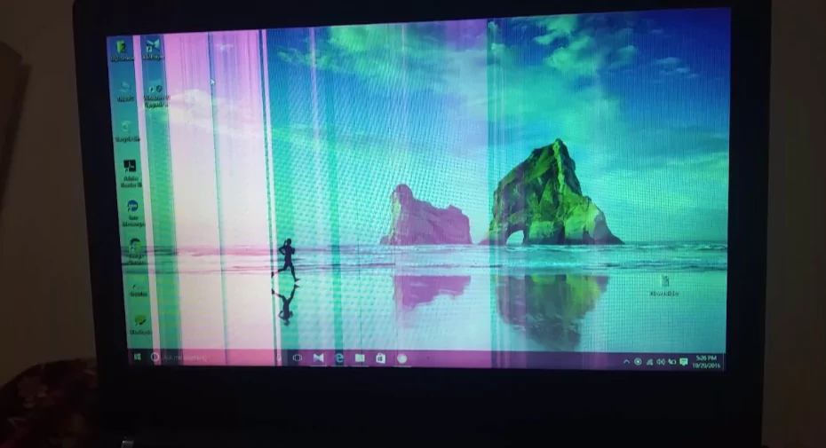 Color Distortion on Laptop Display